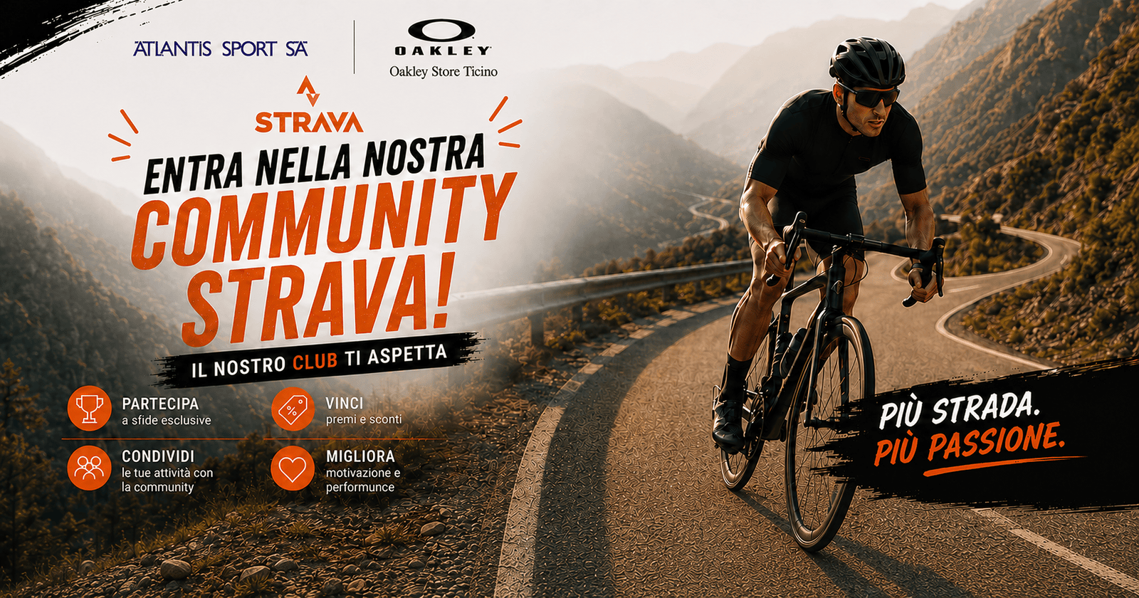 Atlantis Sport su Strava: la community per chi ama il ciclismo